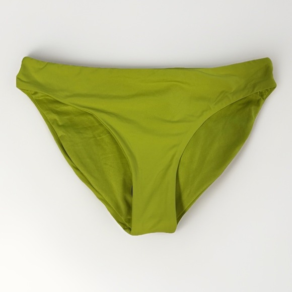 Roxy Beach Classics Cheeky Bikini Bottoms Size Medium Lime Green Seamless NWT - Picture 1 of 13
